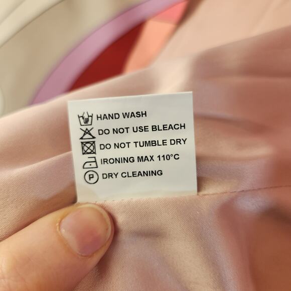 LUXEDRESS Geometric Print Blazer in Pink, White, Red Abstract, Size Small - Picture 13 of 15